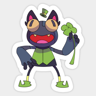 Leprechaun Cat Sticker